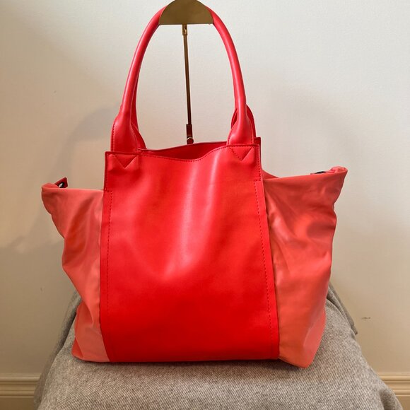 🧡Conquer Your Day in Style: M&S Collection Stormwear Shopper Vibrant Orange BAG - Picture 1 of 14